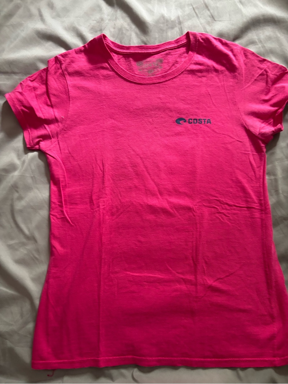 Costa Pink Logo Short Sleeve Tee